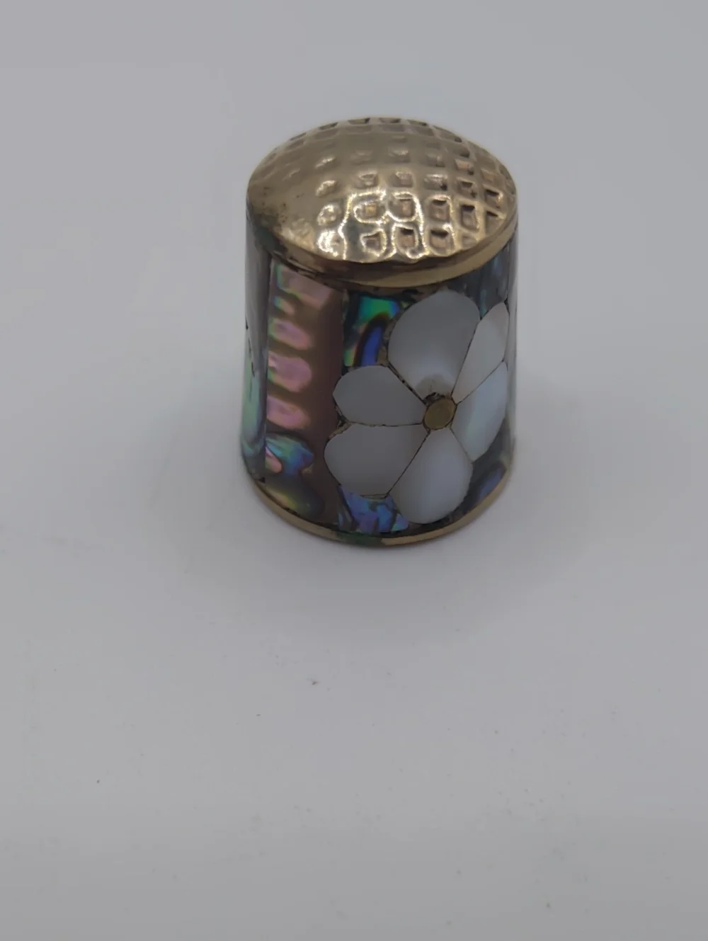 Alpaca Mexico Abalone Inlay Thimble - Picture 5 of 7